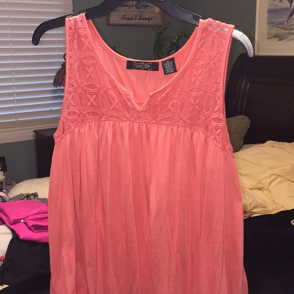 Lace flowy casual sleeveless